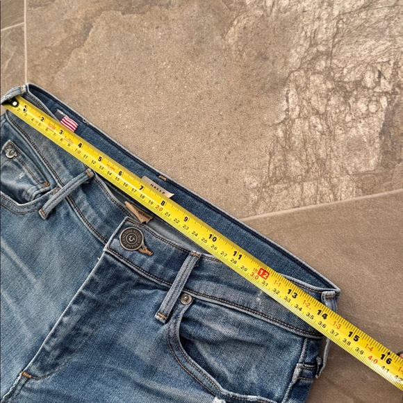 True Religion Halle mid rise super skinny Light Blue Distressed Skinny Jeans 27 - Picture 3 of 16